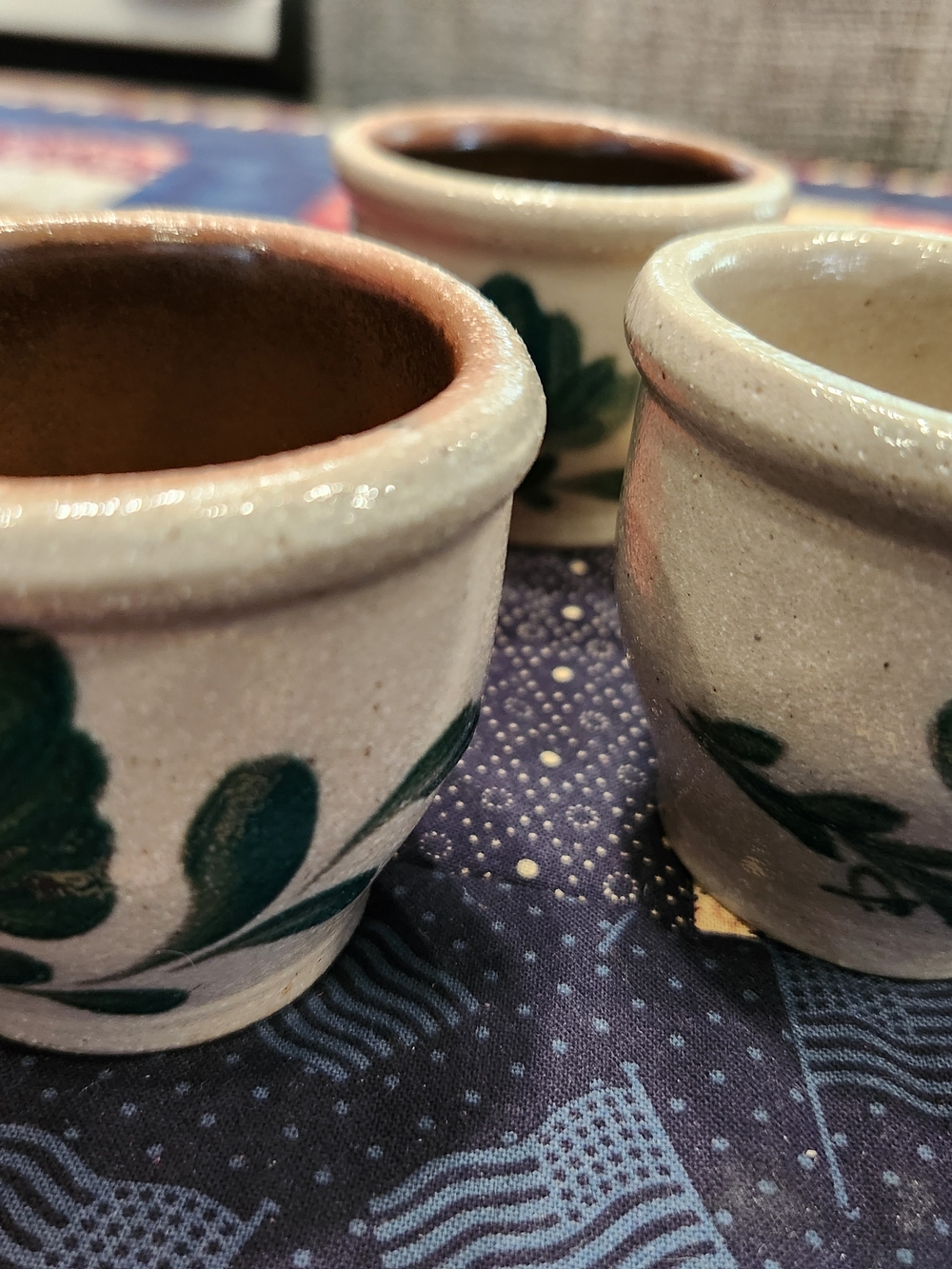 Handcrafted SALT GLAZED VOTIVE SIZE CROCKS - Picture 4 of 4